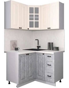 Кухонный гарнитур Интерлиния Мила Деко 1.2x1.2