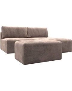 Комплект мягкой мебели Лига Диванов Лига-060 НПБ угол универсальный с пуфом / 129680 Лига диванов