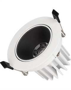 Точечный светильник Arlight MS-FORECAST-BUILT-TURN-R102-12W Day4000 WH-BK / 033659(1)