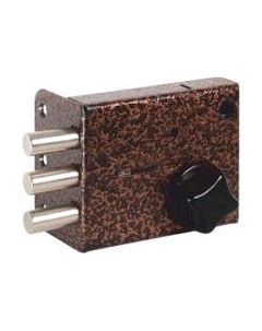 Замок накладной Сенат ЗНС-10-5 3-ригеля однобородочный ключ / 533 Senat