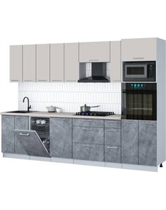 Кухонный гарнитур Интерлиния Мила Gloss 3.0-ПМ3