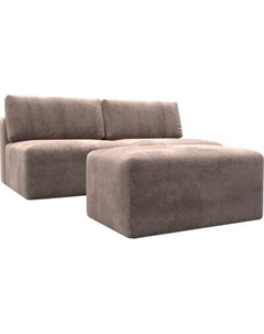 Комплект мягкой мебели Лига Диванов Лига-060 НПБ с пуфом / 129656 Лига диванов