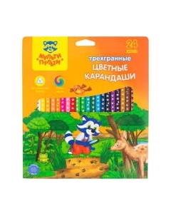 Набор цветных карандашей Мульти-пульти Енот-следопыт / CP_20541