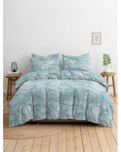 Комплект постельного белья Ночь нежна Посейдон 1.5сп 70x70 / 20704-1+21141-41