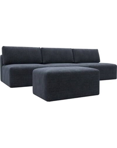 Комплект мягкой мебели Лига Диванов Лига-060 НПБ Лонг с пуфом / 129482 Лига диванов