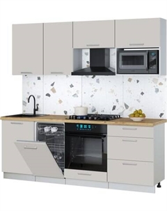 Кухонный гарнитур Интерлиния Мила Gloss 2.15-ПМ4