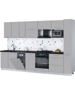 Кухонный гарнитур Интерлиния Мила Gloss 3.2-ПМ4