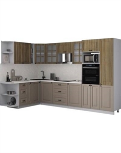 Кухонный гарнитур Интерлиния Мила Деко 1.88x3.2 LV
