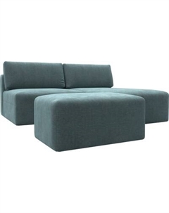 Комплект мягкой мебели Лига Диванов Лига-060 НПБ угол универсальный с пуфом / 129686 Лига диванов