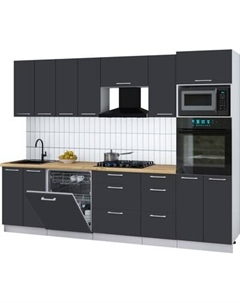 Кухонный гарнитур Интерлиния Мила Gloss 2.8-ПМ1