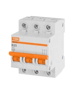 Выключатель автоматический TDM ВА47-63 3Р 25А / SQ0218-0057 Tdm