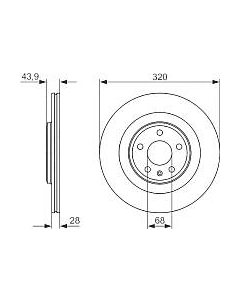 Тормозной диск Bosch 0986479552