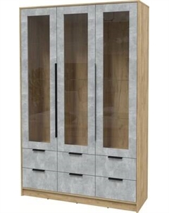 Шкаф с витриной Интерлиния Концепт КТ-ШВ3