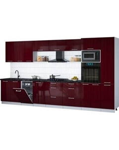 Кухонный гарнитур Интерлиния Мила Gloss 3.9-ПМ3
