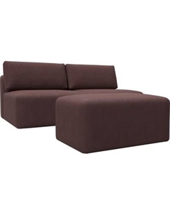 Комплект мягкой мебели Лига Диванов Лига-060 НПБ с пуфом / 129665 Лига диванов