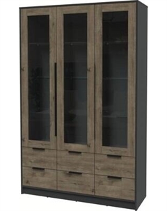 Шкаф с витриной Интерлиния Концепт КТ-ШВ3