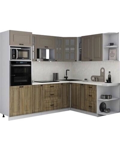 Кухонный гарнитур Интерлиния Мила Деко 1.88x2.4 PR