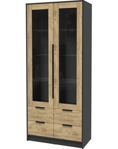 Шкаф с витриной Интерлиния Концепт КТ-ШВ2