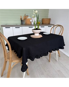 Скатерть ОМурМебель 150x120см прямоугольная с рюшами Омурмебель