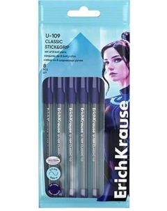 Набор шариковых ручек Erich Krause U-109 Stick&Grip Classic 1.0 Ultra Glide Technology / 63682 Erich krause