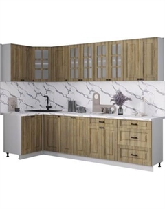 Кухонный гарнитур Интерлиния Мила Деко 1.2x2.8