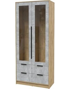 Шкаф с витриной Интерлиния Концепт КТ-ШВ2