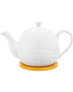 Заварочный чайник Elan Gallery Веточки-цветочки / 950362 Elan gallery