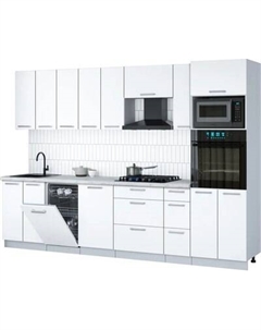 Кухонный гарнитур Интерлиния Мила Gloss 3.0-ПМ3