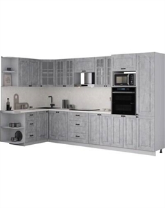 Кухонный гарнитур Интерлиния Мила Деко 1.68x3.4 LV