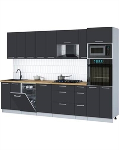 Кухонный гарнитур Интерлиния Мила Gloss 3.0-ПМ3