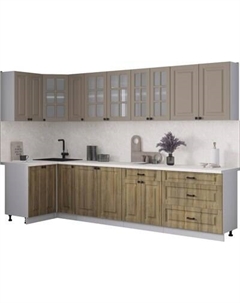 Кухонный гарнитур Интерлиния Мила Деко 1.2x3.1