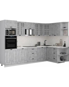 Кухонный гарнитур Интерлиния Мила Деко 1.68x3.0 PR