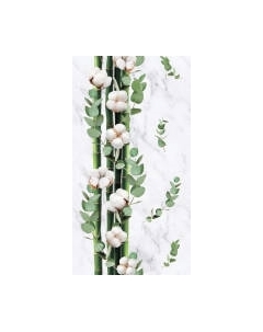 Панель ПВХ Европрофиль Мрамор белый хлопок 652