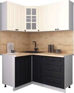 Кухонный гарнитур Интерлиния Мила Деко 1.2x1.5