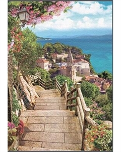 Картина по номерам Молли Спуск к морю 40x50 / HR0131 Molli