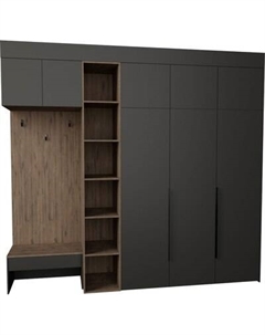 Секция в прихожую Рэйгрупп Рэй P245-B9-2-WKW В9-2