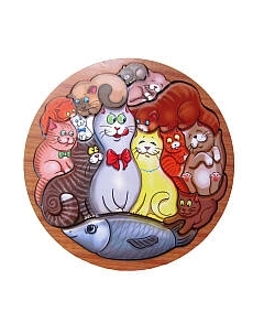 Развивающая игра Smile Decor Головоломка Коты / П014 Smile decor