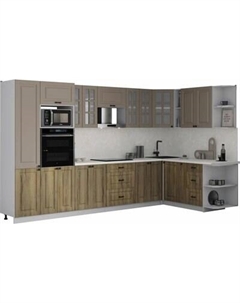 Кухонный гарнитур Интерлиния Мила Деко 1.88x3.4 PR