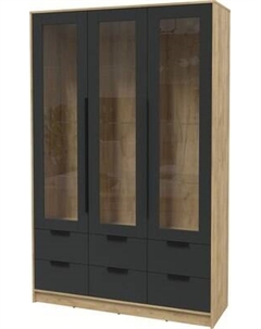Шкаф с витриной Интерлиния Концепт КТ-ШВ3