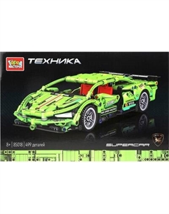 Конструктор инерционный Город мастеров Суперкар / 85018-ZH