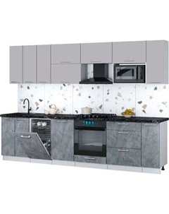 Кухонный гарнитур Интерлиния Мила Gloss 3.0-ПМ4