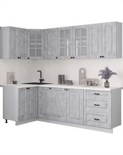 Кухонный гарнитур Интерлиния Мила Деко 1.2x2.4