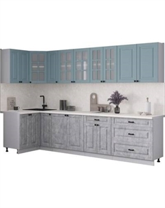 Кухонный гарнитур Интерлиния Мила Деко 1.2x3.1