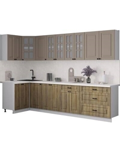 Кухонный гарнитур Интерлиния Мила Деко 1.2x3.0