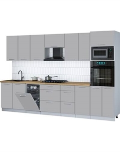 Кухонный гарнитур Интерлиния Мила Gloss 3.25-ПМ3
