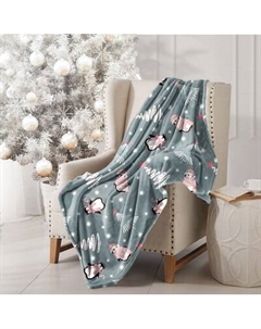 Плед Павлинка Пингвины НГ 150x200