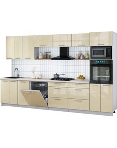 Кухонный гарнитур Интерлиния Мила Gloss 3.4-ПМ1-2