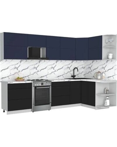 Кухонный гарнитур Интерлиния Мила Матте 1.5x3.0 Б PR