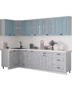 Кухонный гарнитур Интерлиния Мила Деко 1.2x2.8