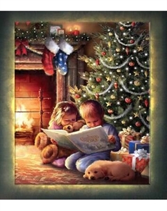 Картина по номерам Молли Рождественская атмосфера 40x50 / LHR0017 Molli
